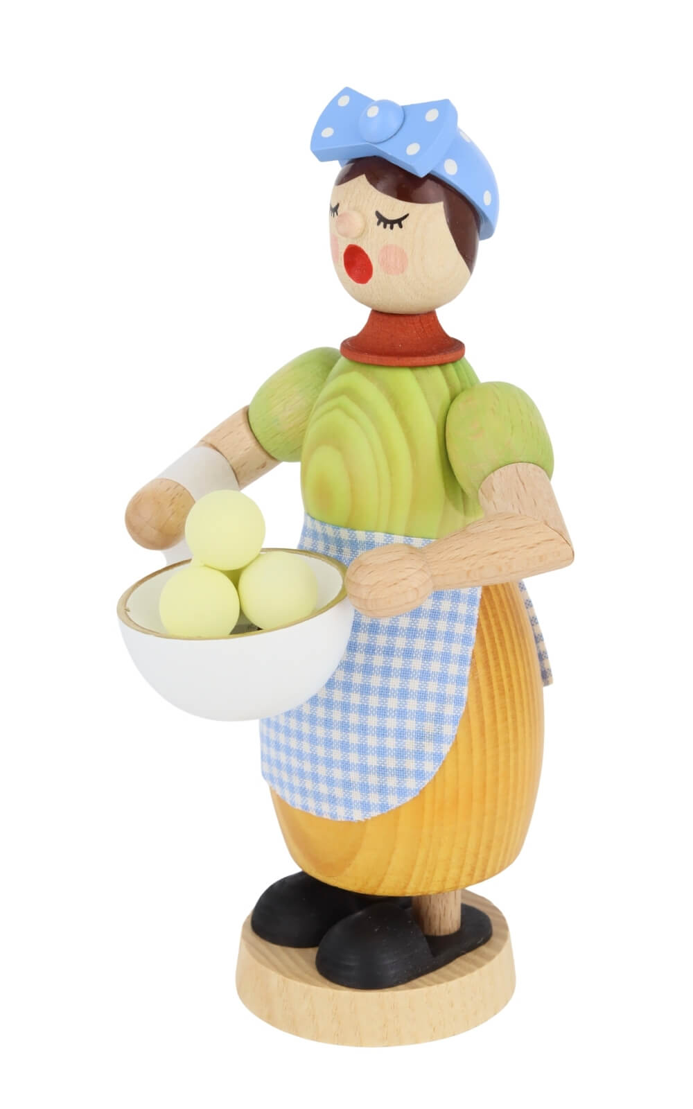 Smoking Man Dumpling Woman, 17 cm / 7 inch by Richard Glässer_3