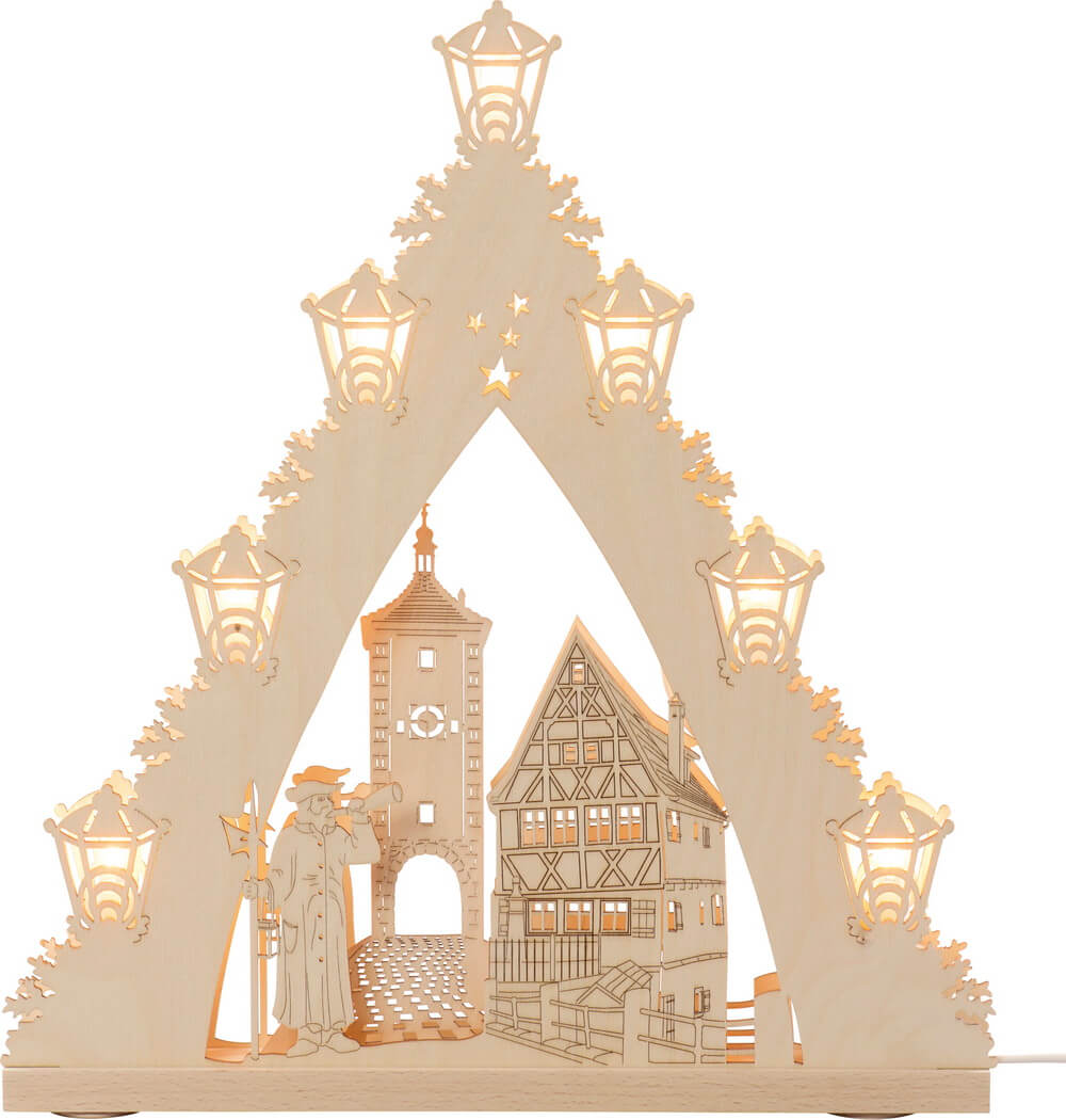 Light peak Rothenburg ob der Tauber, 43 cm by Weigla