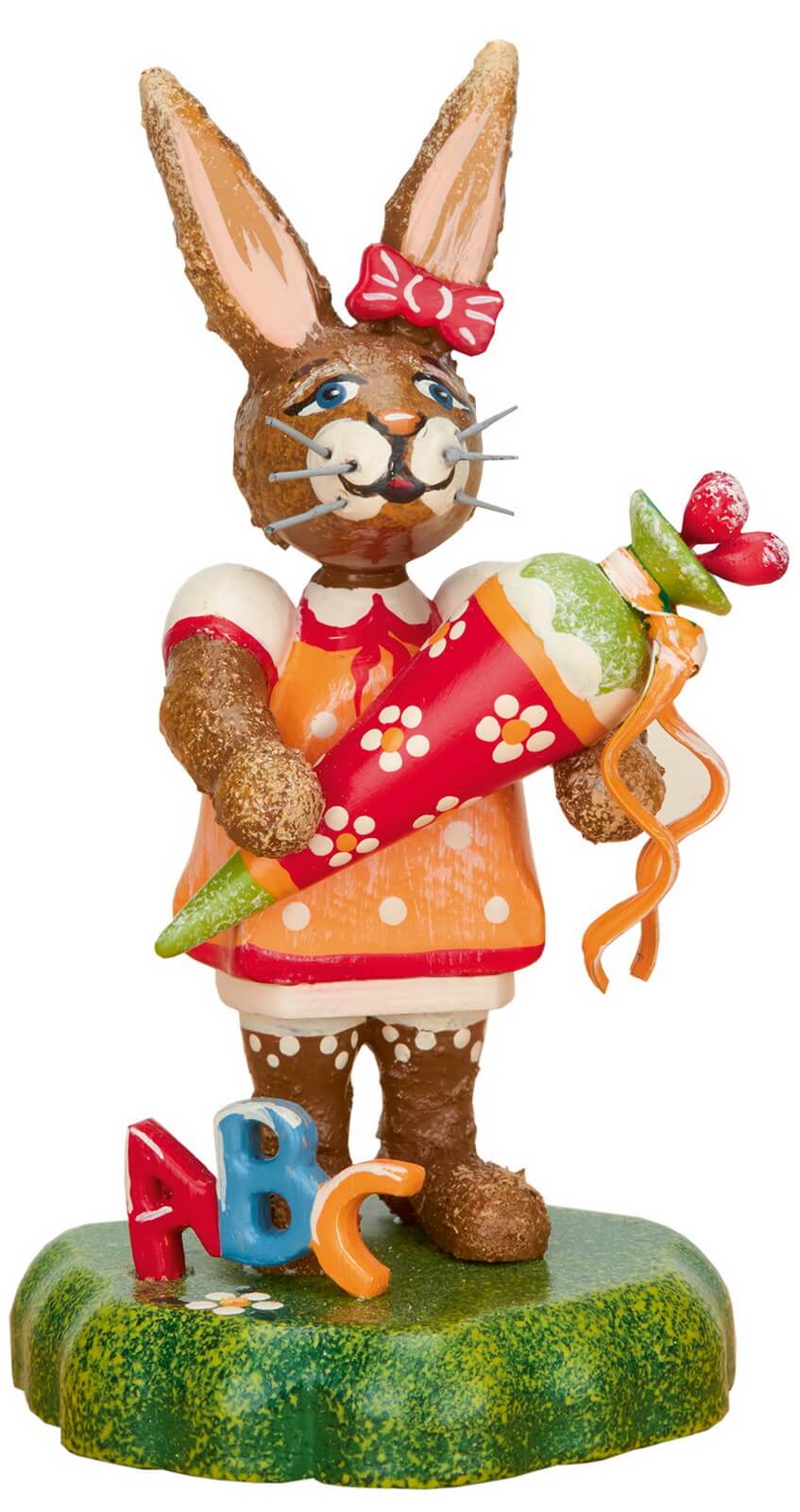Easter Bunny Finchen's first day at school by Hubrig Folk Art