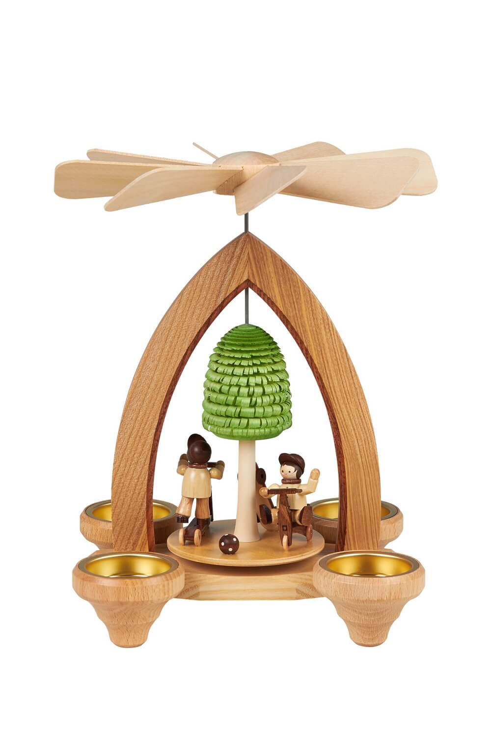Tealight pyramid play meadow, 26 cm by Heinz Lorenz_pic1