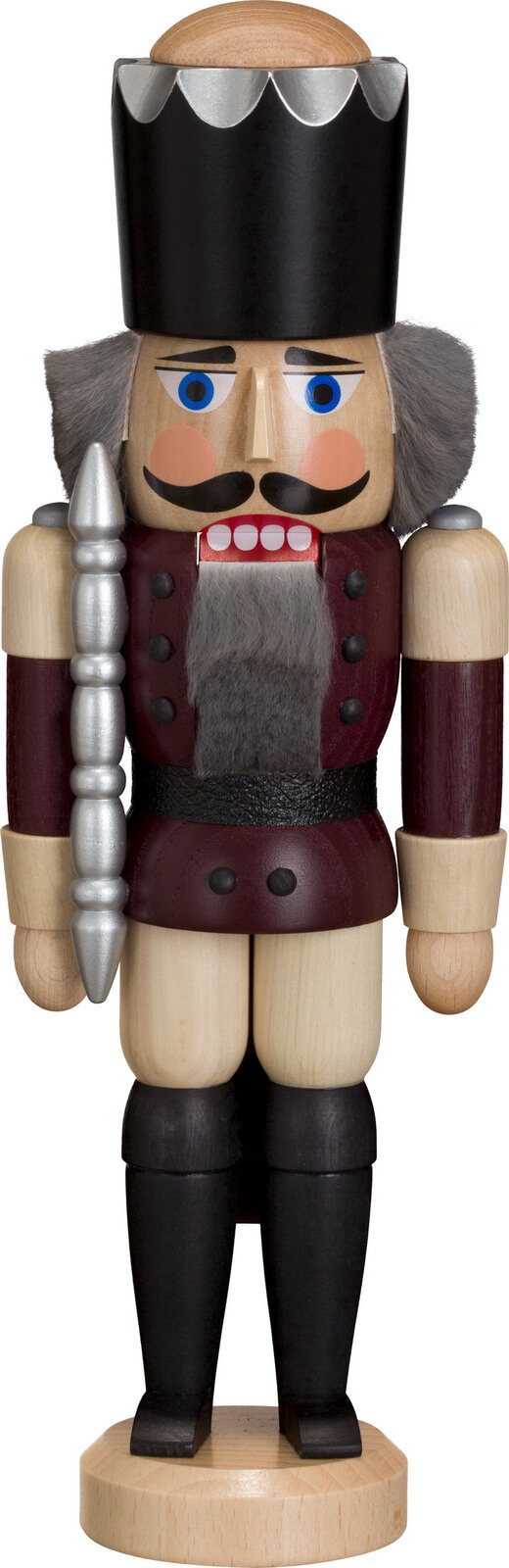 Nutcracker King, eggplant, 28 cm by Seiffener Volkskunst eG