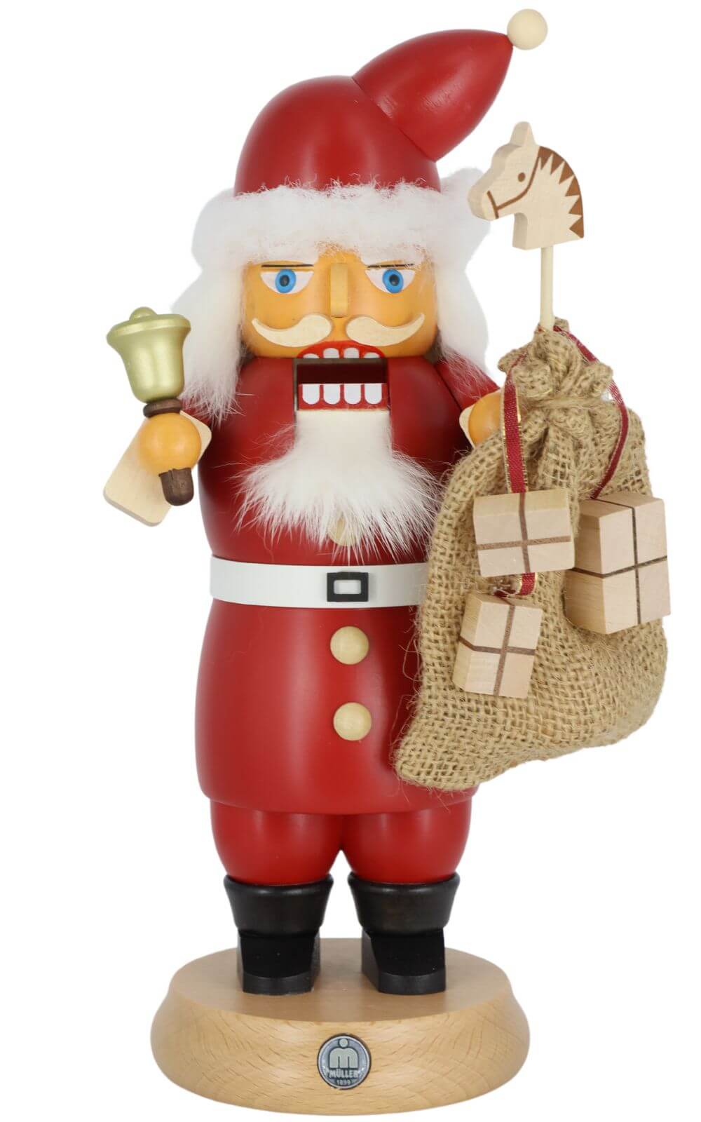 Rauchknacker® Weihnachtsmann mit Glocke von Müller Kleinkunst_1