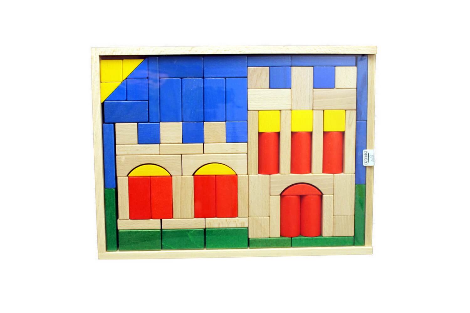 Building set castle with 76 building blocks by Ebert GmbH