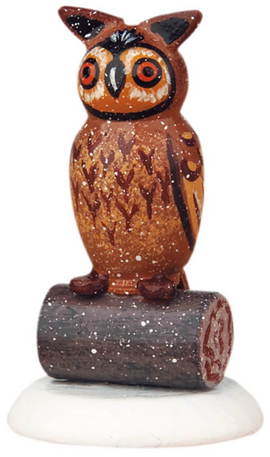 Winter child set of 4 owls from Hubrig folk art