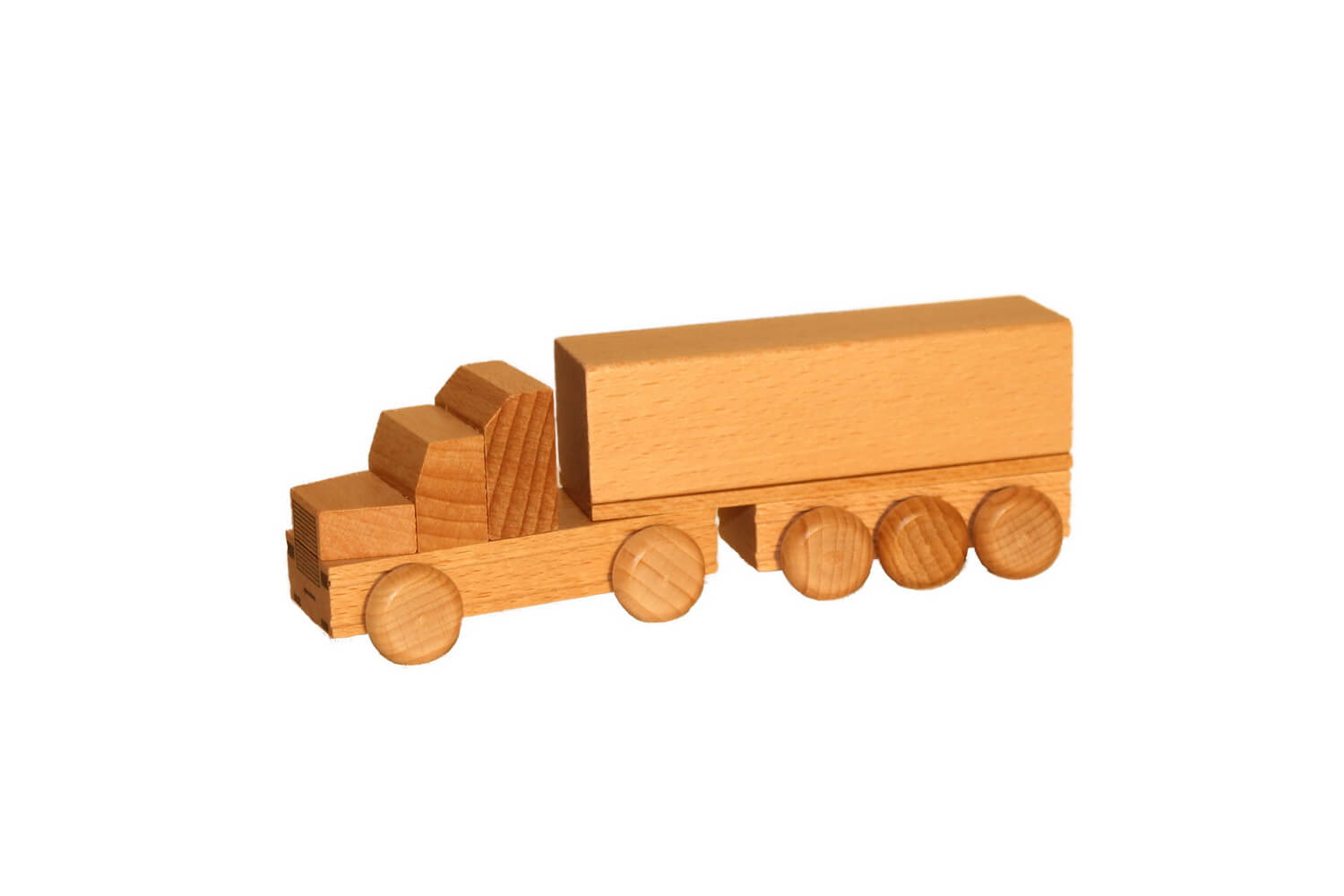 Wooden car US truck flatbed, natural by Ebert GmbH