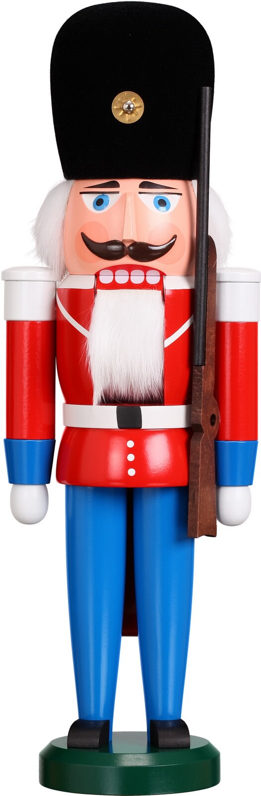 Nutcracker Dane in red, 39 cm by Seiffener Volkskunst