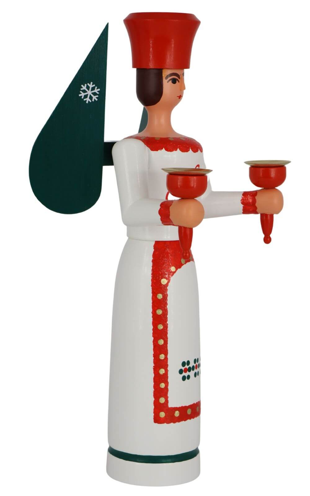 Christmas angel for wax candles, 38 cm, colored by SEIFFEN.COM_2