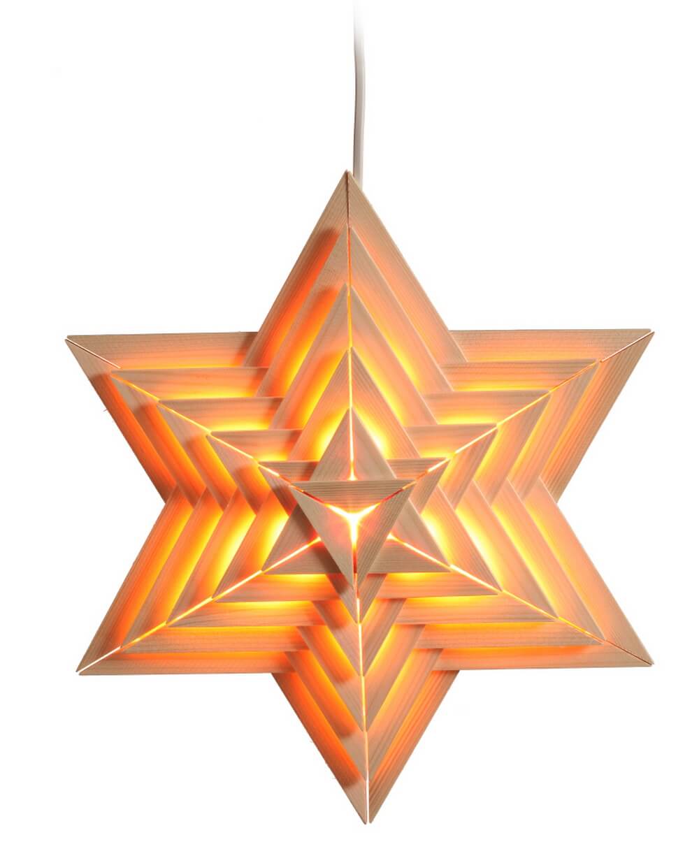 Beleuchteter Weihnachtsstern, 38 cm von Eckert