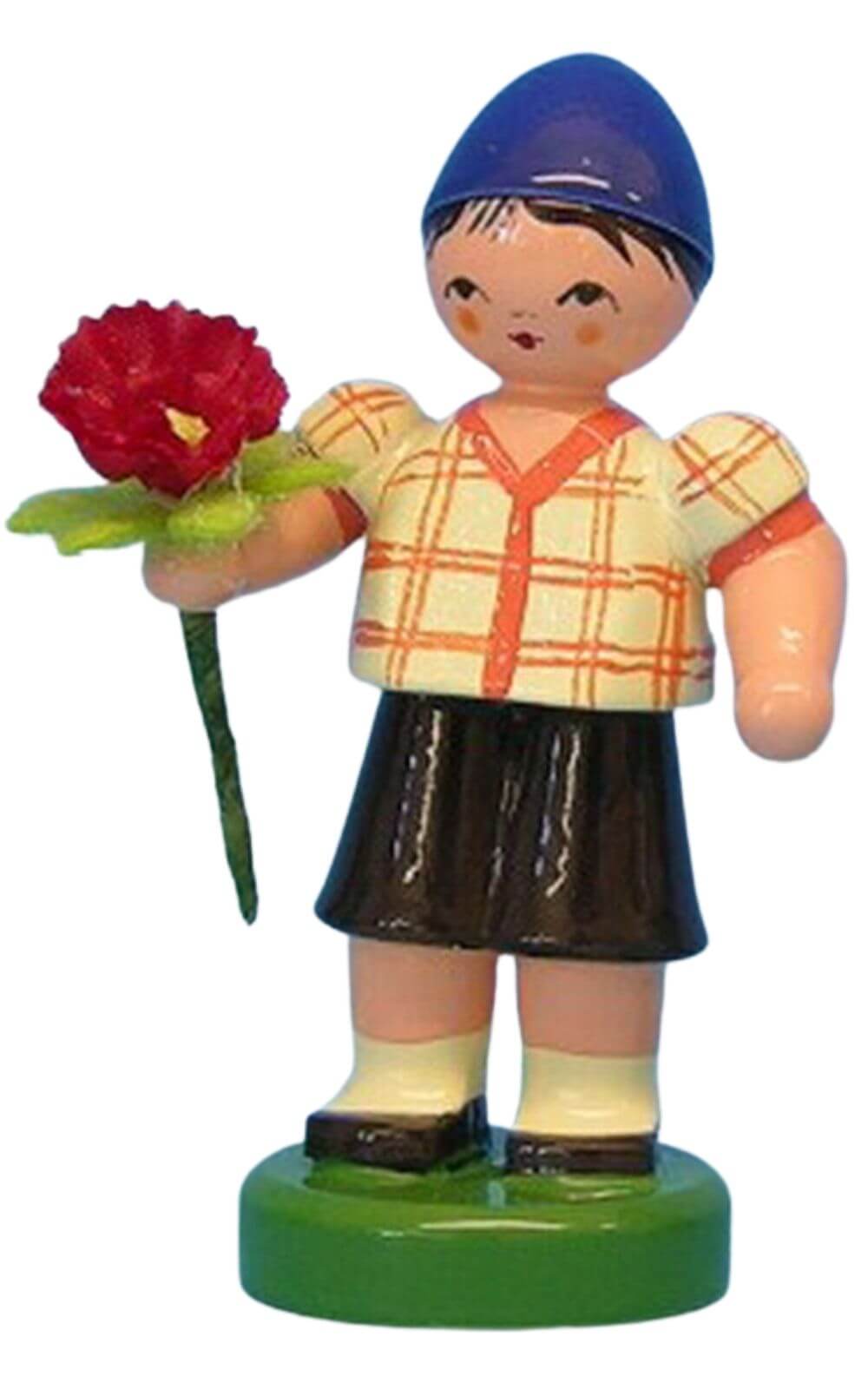Miniature flower child - boy, light yellow/blue by Figurenland Uhlig GmbH