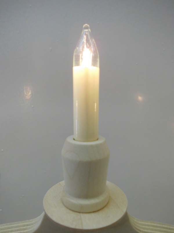 Small-caliber candles, 3 pieces, 46 V, 3 W