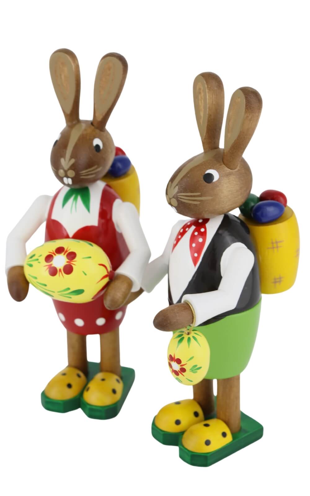 Easter bunny couple with basket and eggs by Figurenland Uhlig GmbH_3