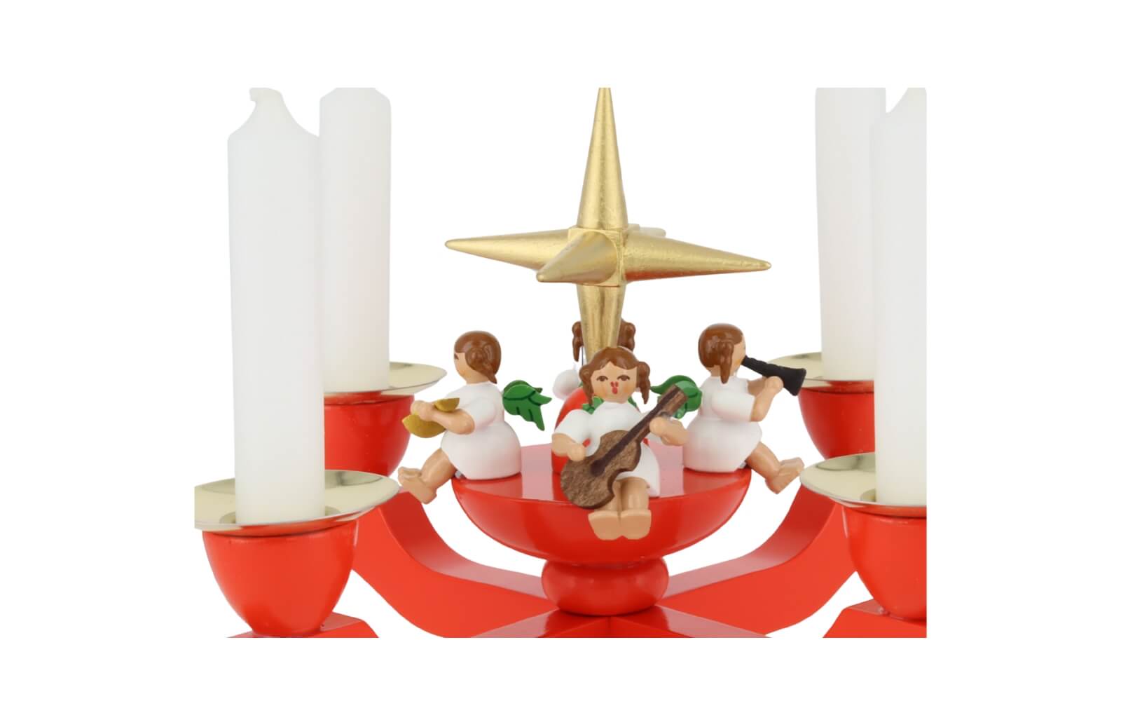 Advent candle holder with Christmas angel, 13 cm / 5,2 inch by Richard Glässer_2