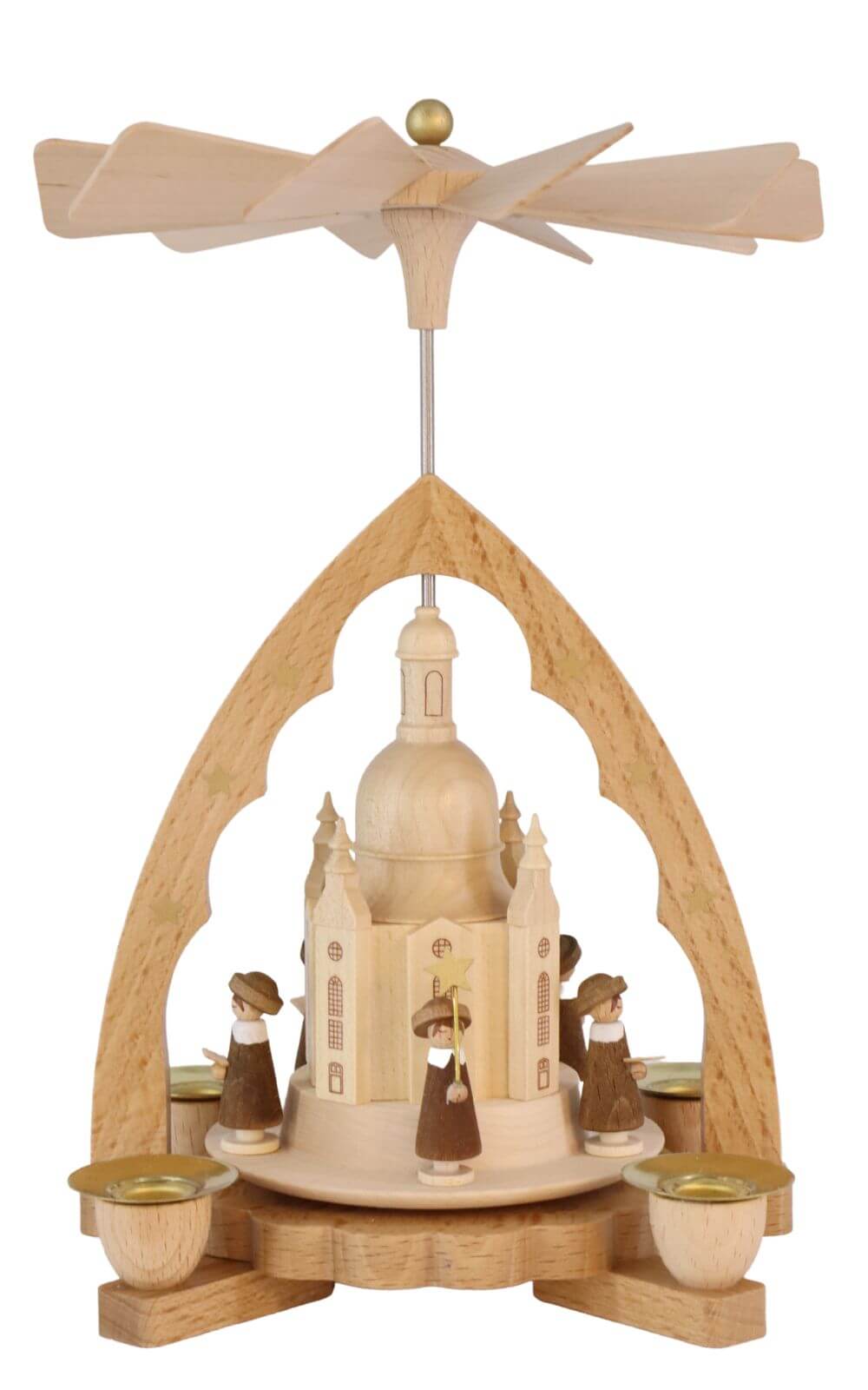Weihnachtspyramide Frauenkirche Dresden, 20 cm von Richard Glässer_1