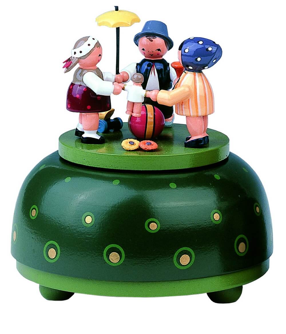 Musical clock & music box Kinderreigen by KWO