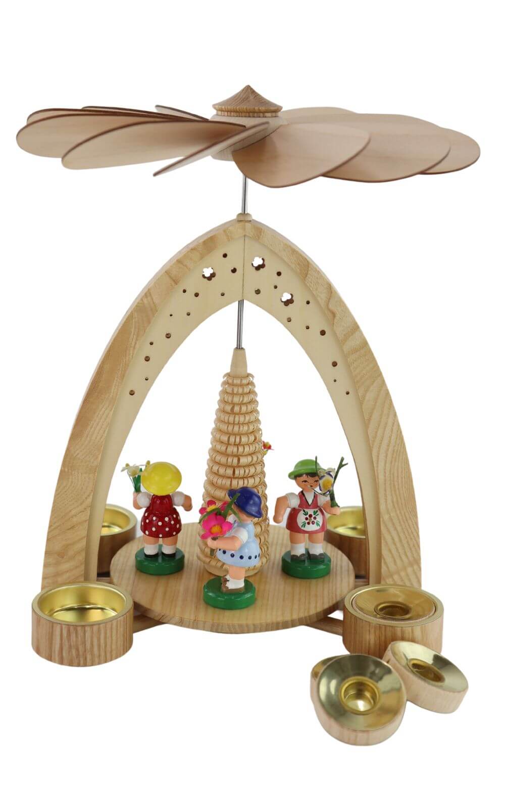 Frühlingspyramide mit 4 Blumenkindern von Figurenland Uhlig GmbH_3