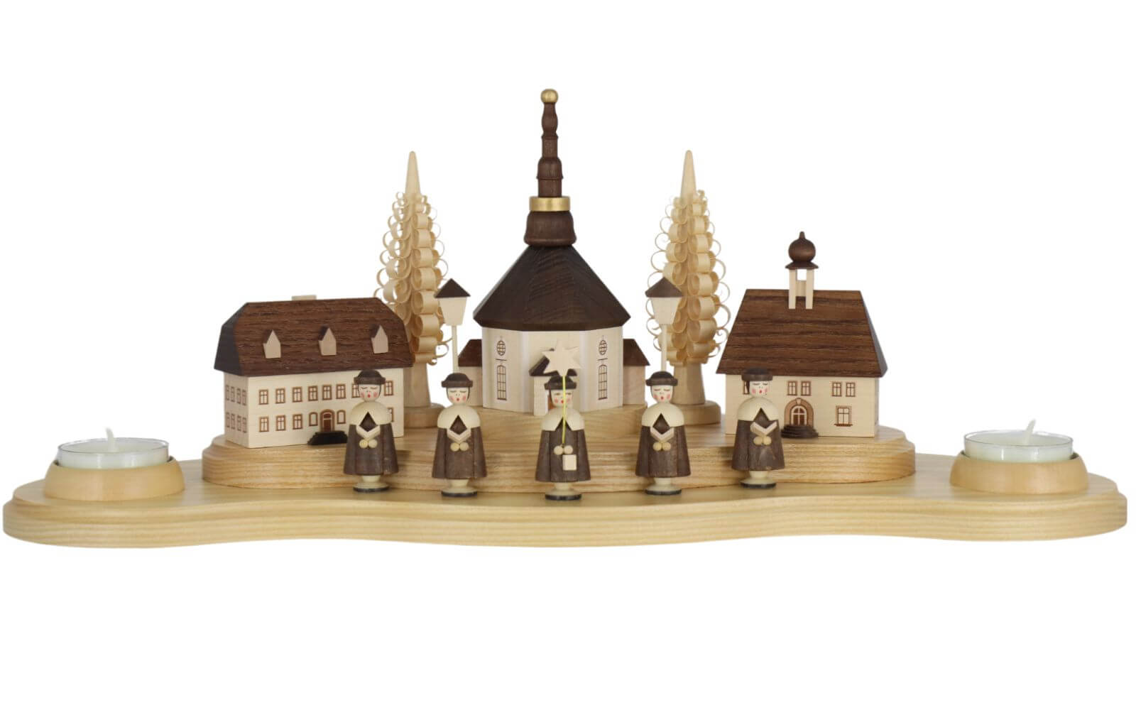 Weihnachtskerzenhalter Seiffener Dorf von Müller Kleinkunst_1