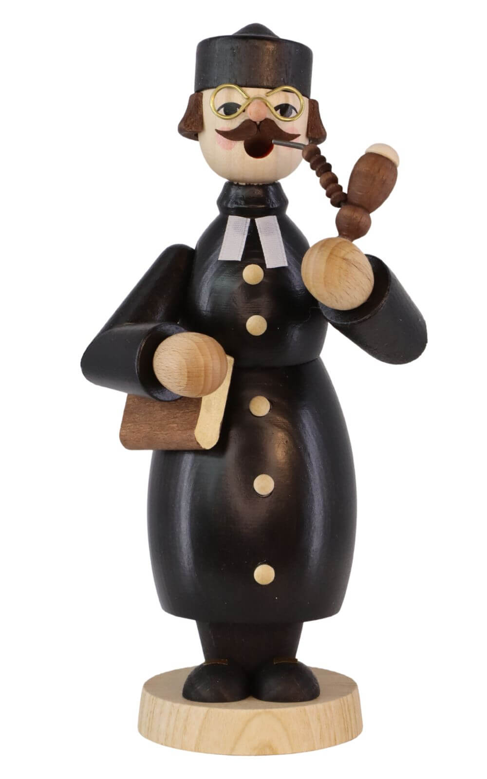 Räuchermännchen Pfarrer, evangelisch, 18 cm von Richard Glässer_1