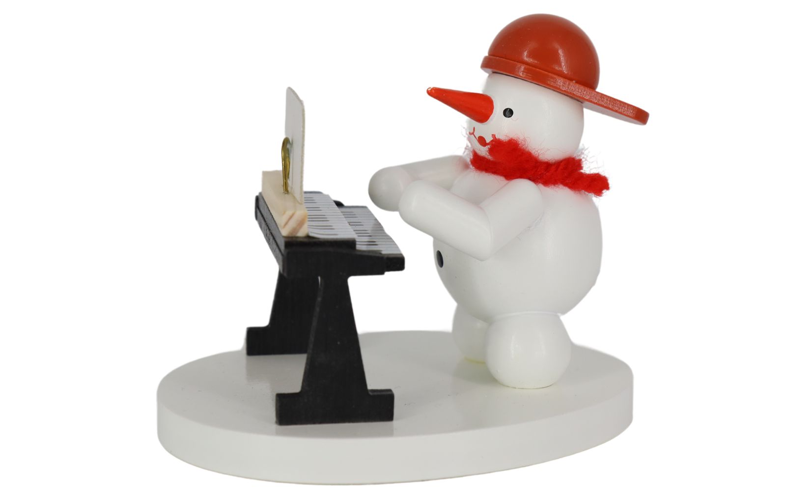 Miniatur Schneemann mit Keyboard, farbig, 8 cm von Ralf Zenker_1