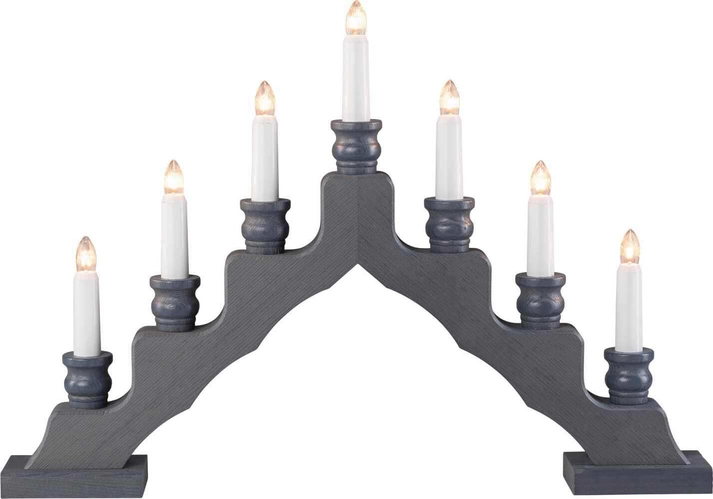 Schwibbogen Trendiger Schwede, grau, 48 cm von Weigla