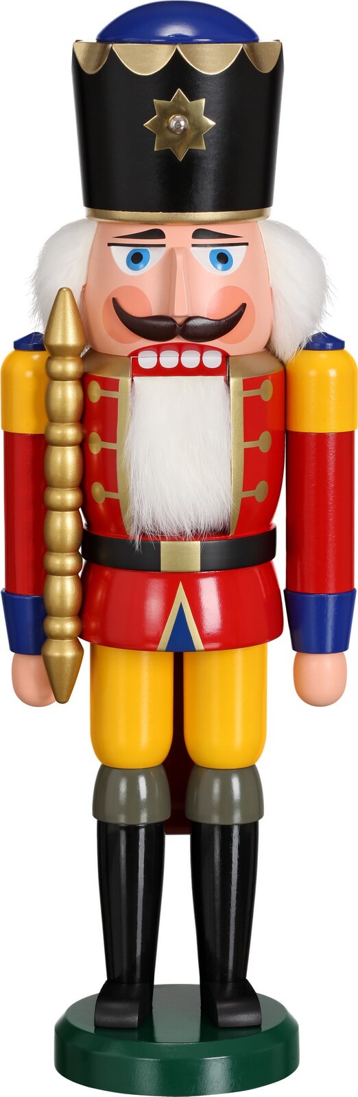 Nussknacker König, rot, 38 cm von Seiffener Volkskunst eG