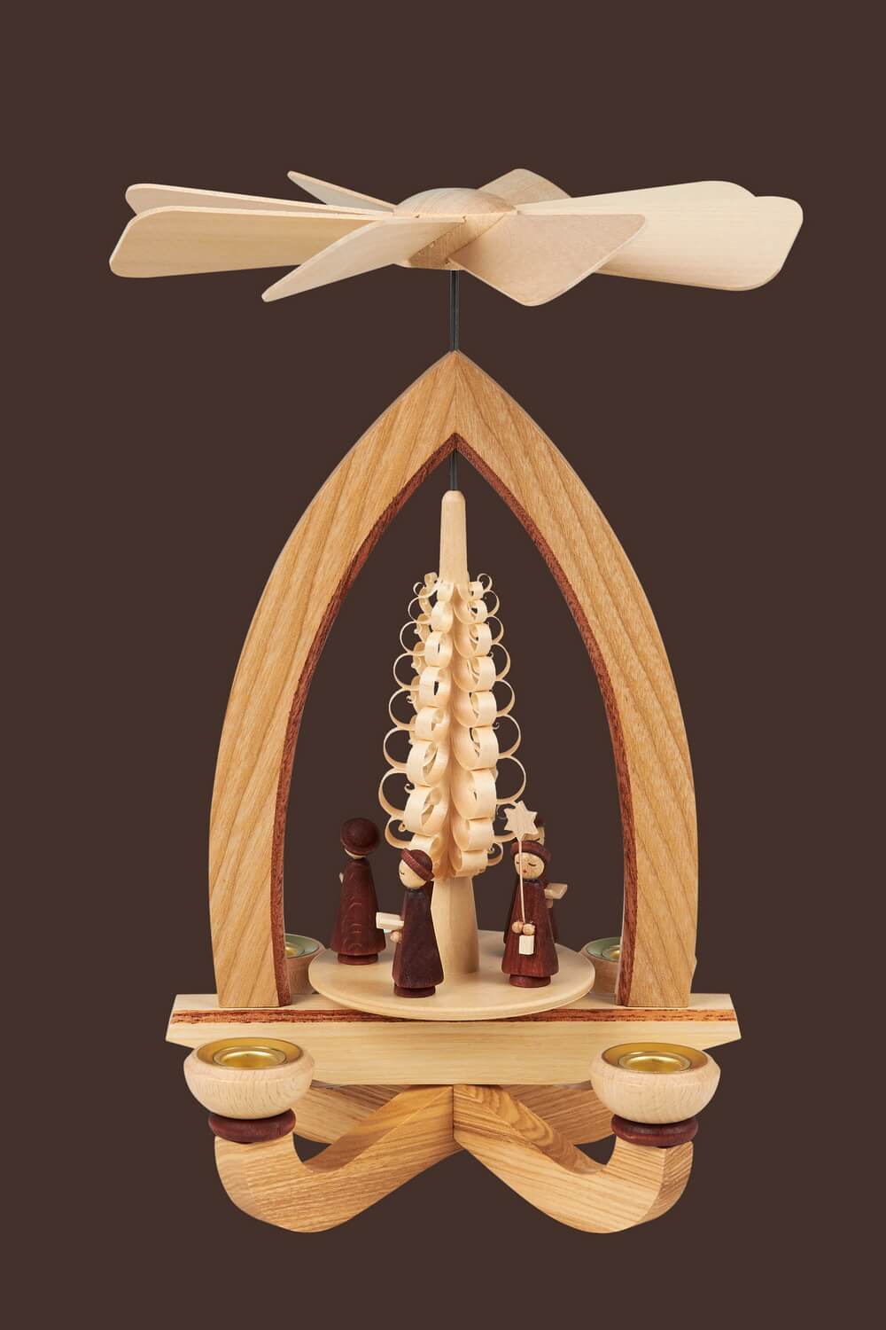 Weihnachtspyramide mit Kurrende, 28 cm, Heinz Lorenz Olbernhau/ Erzgebirge_ Bild2