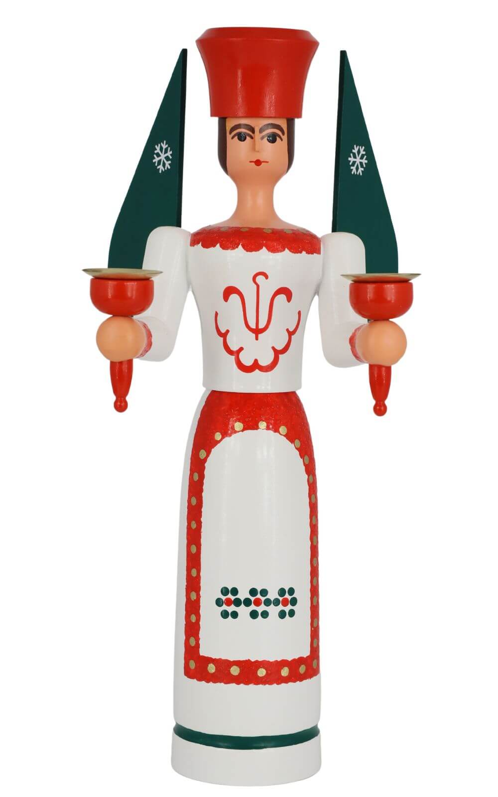 Christmas angel for wax candles, 38 cm, colored by SEIFFEN.COM_1