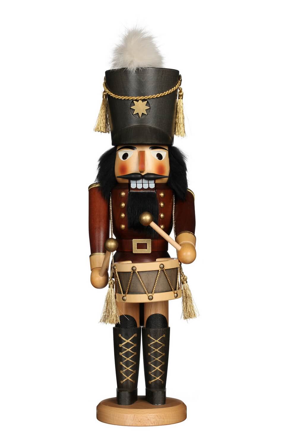 Nutcracker drummer, natural, 43 cm by Christian Ulbricht