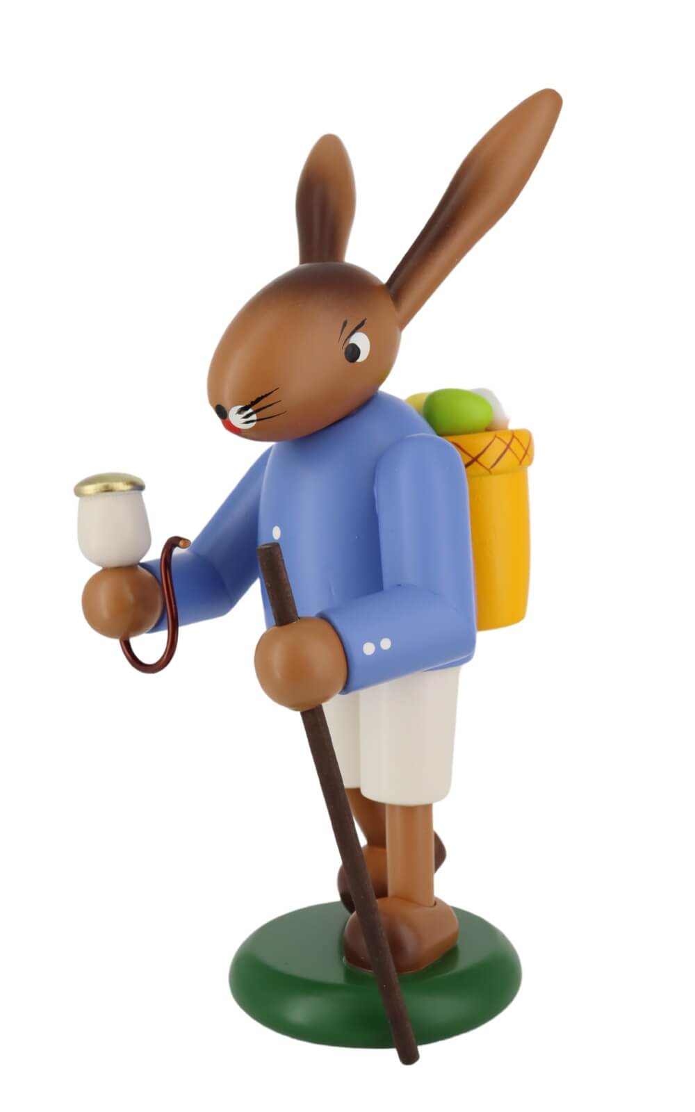 Hase mit Korb und Wanderstab, 18 cm von SEIFFEN.COM_3