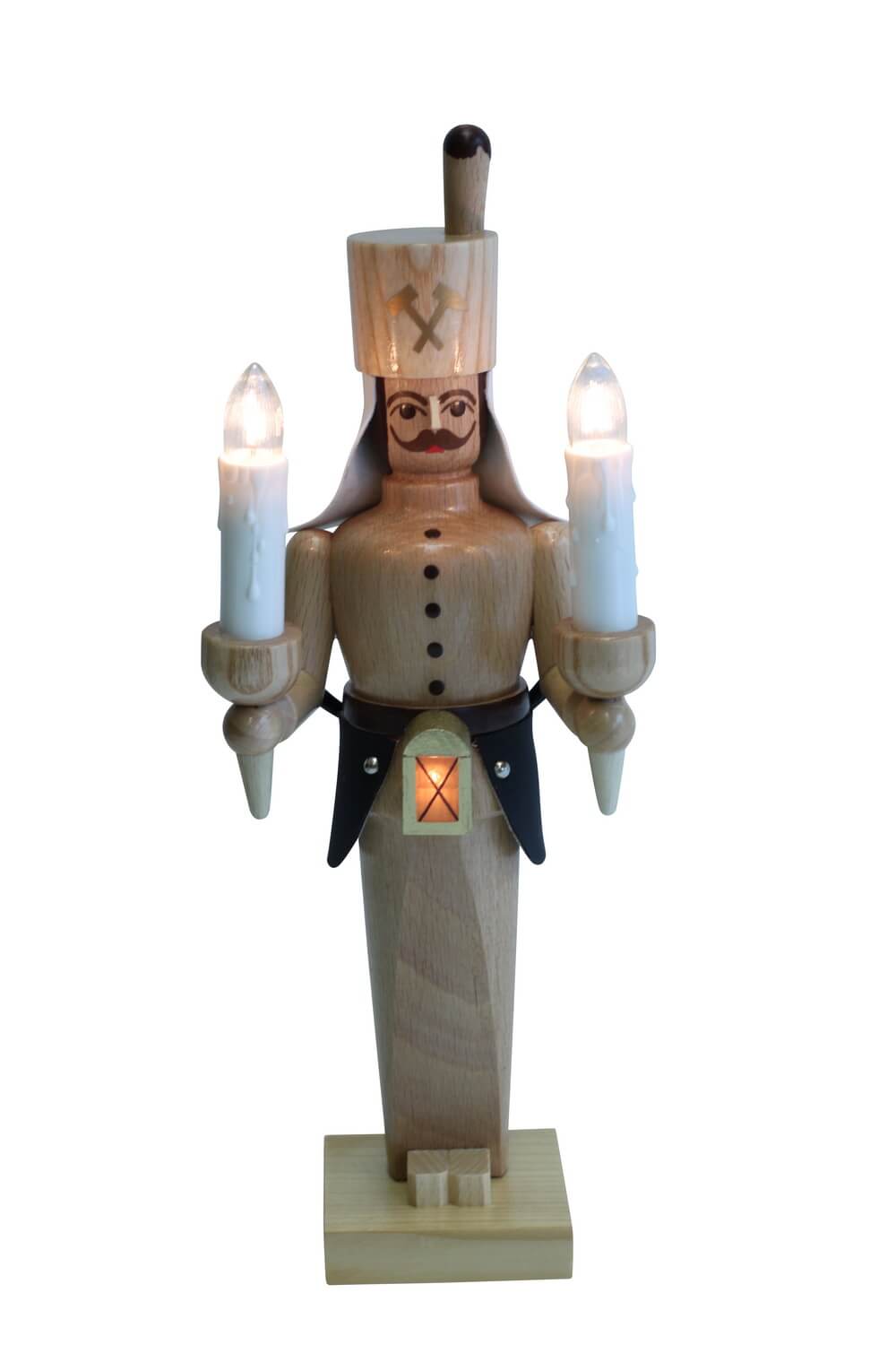 Miner, 26 cm, natural, electrically illuminated by SEIFFEN.COM