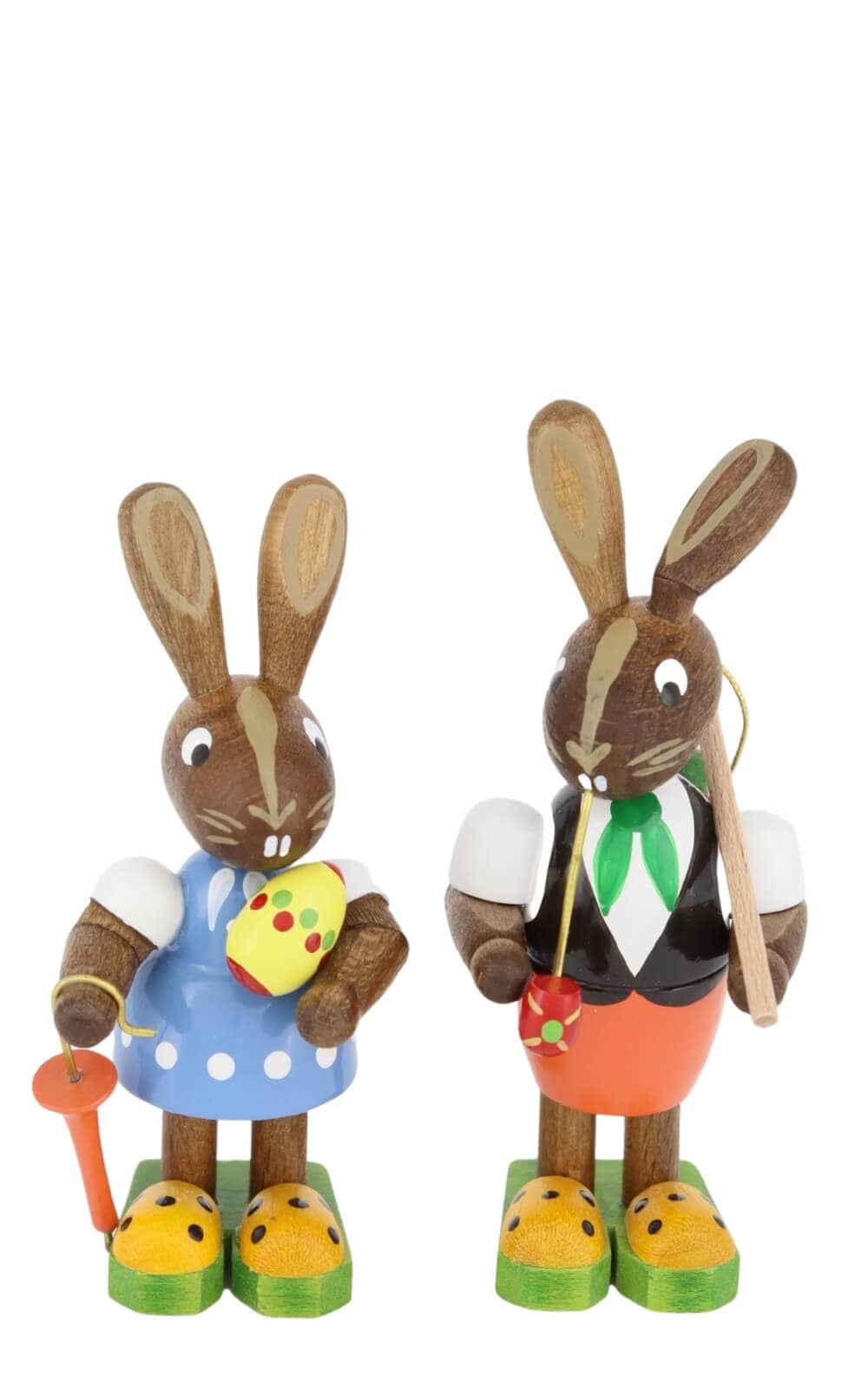 Easter bunnies - pair with umbrella and whistle by Figurenland Uhlig GmbH_1