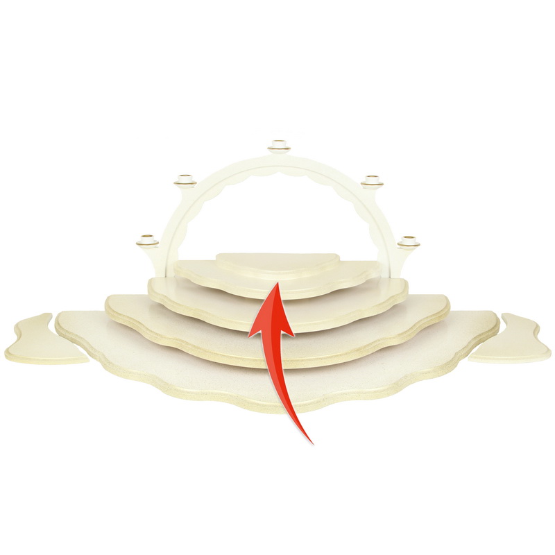 Cloud for angel 2-tiered, white-gold, 32 cm by Figurenland Uhlig GmbH