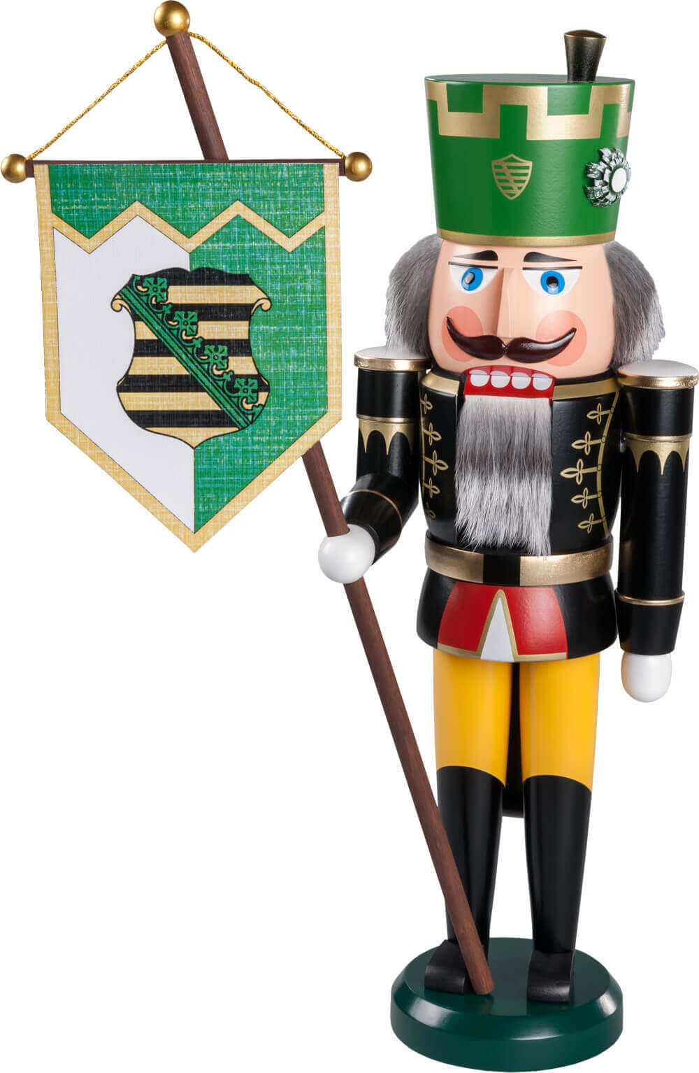 Nussknacker Sächsischer Bergmann, 38 cm von Seiffener Volkskunst eG