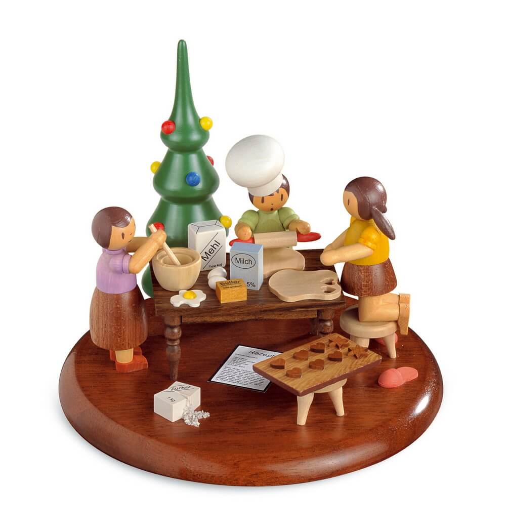 Motivplattform Weihnachtsbäckerei für Spieluhr M19010 von Müller Kleinkunst