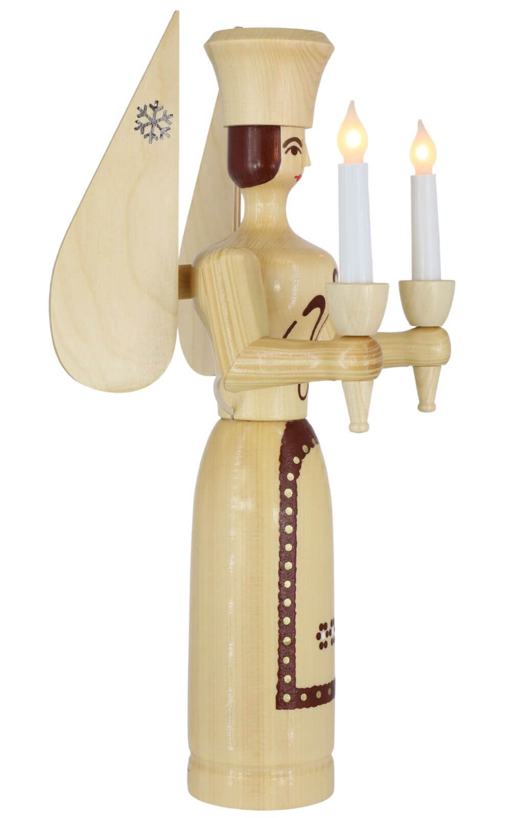 Christmas angel, 50 cm, natural, electrically illuminated by SEIFFEN.COM_3