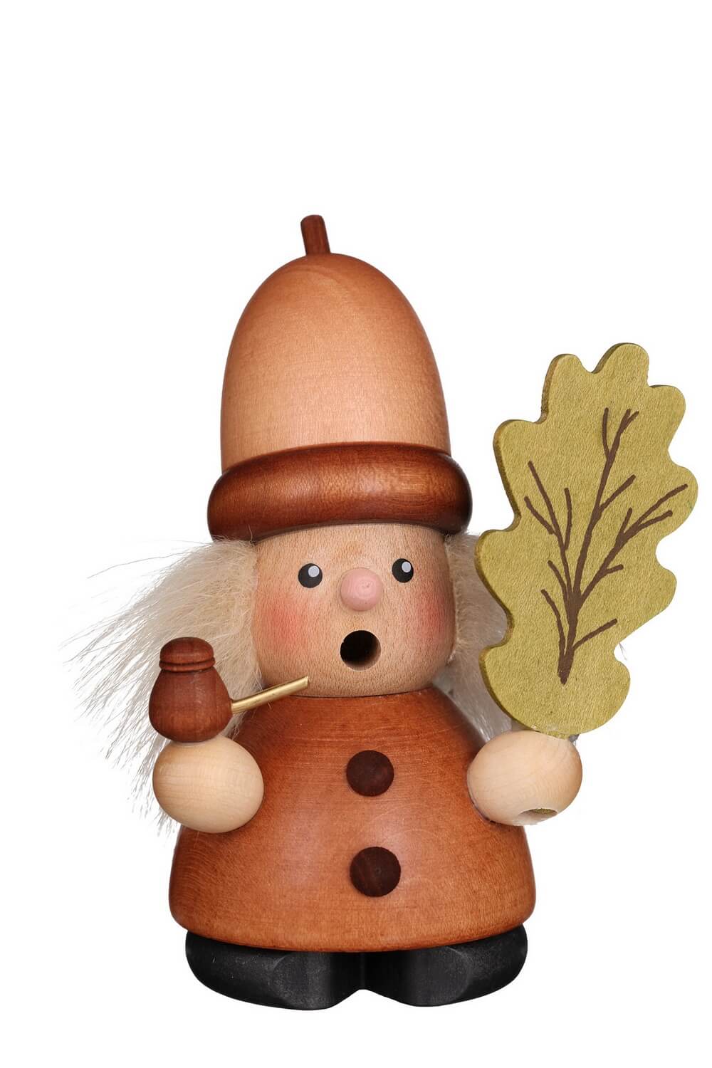 Smoking man acorn man, 12 cm by Christian Ulbricht