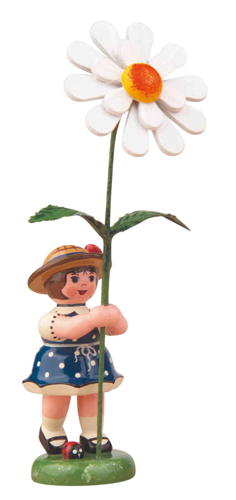 Blumenkind Mädchen mit Margerite von Hubrig Volkskunst