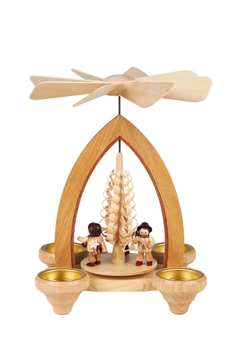Christmas pyramid for tea lights Merchants, 26 cm by Heinz Lorenz