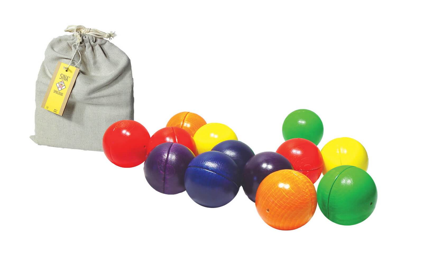 Sounding wooden balls by SINA Spielzeug