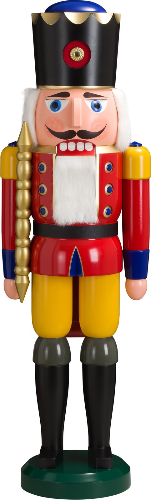 Nutcracker king red, 100 cm from Seiffener Volkskunst