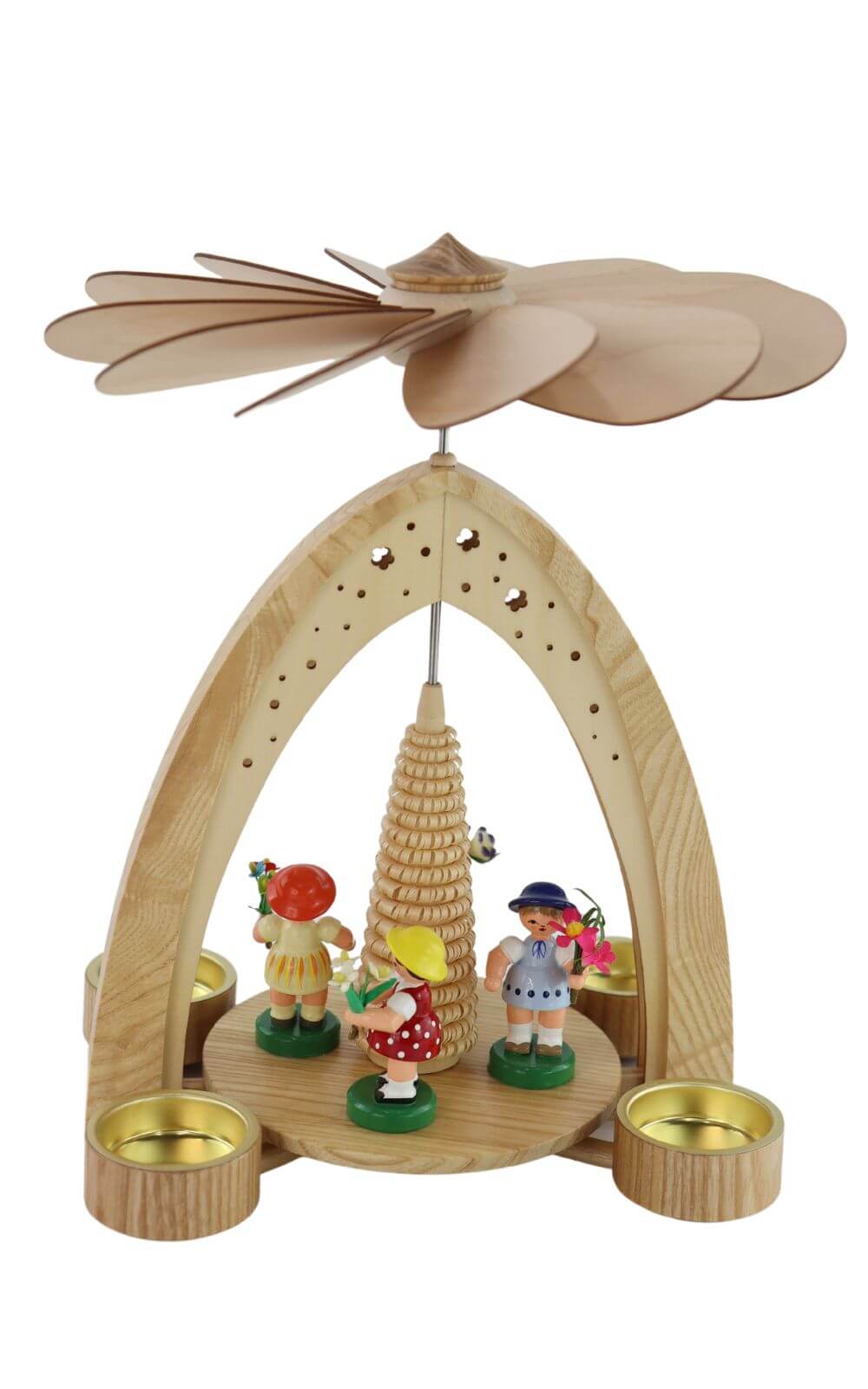 Frühlingspyramide mit 4 Blumenkindern von Figurenland Uhlig GmbH_2