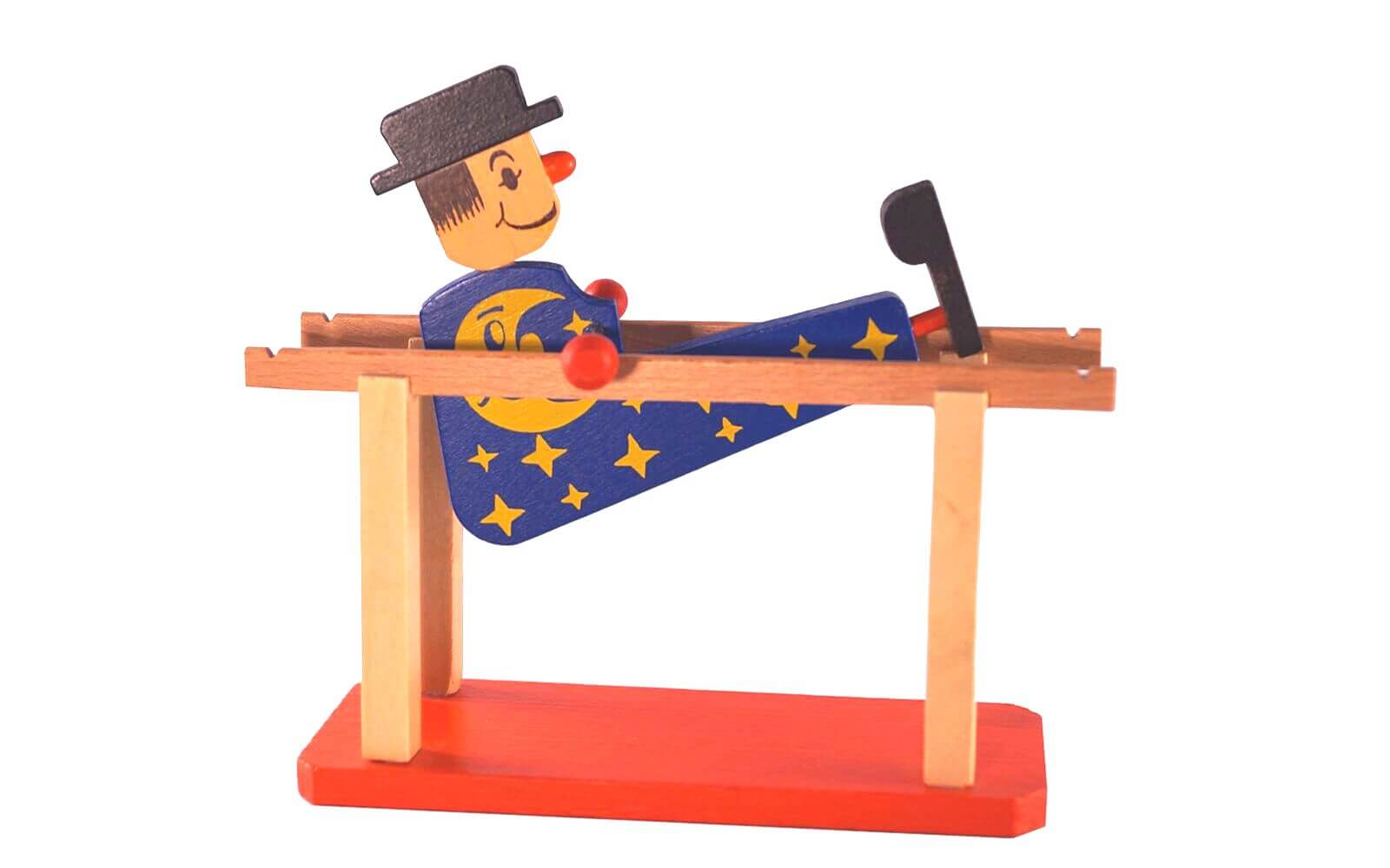 Barrenturner moon by, 14 cm, colored toy maker Günther