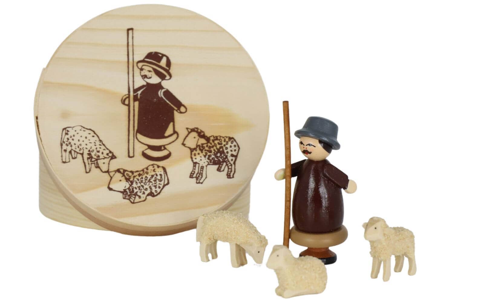 Chip box sheep farm, 4 pieces by Knuth Neuber
