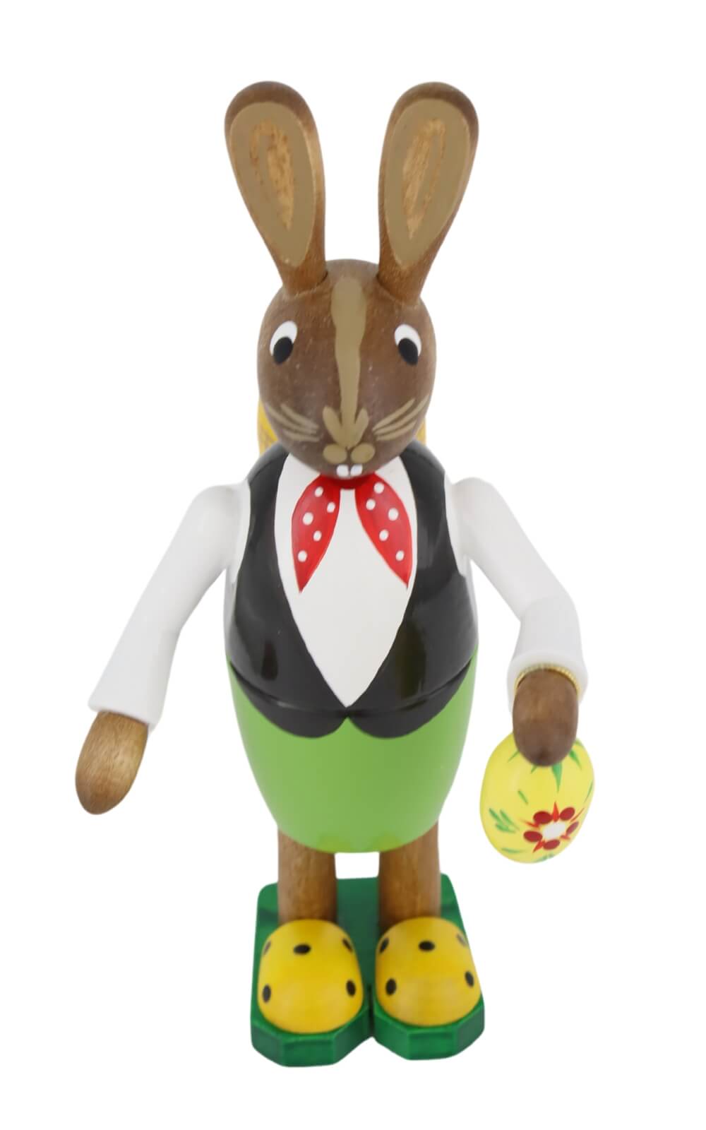 Easter bunny with basket and small Easter egg, 15 cm by Figurenland Uhlig GmbH_1