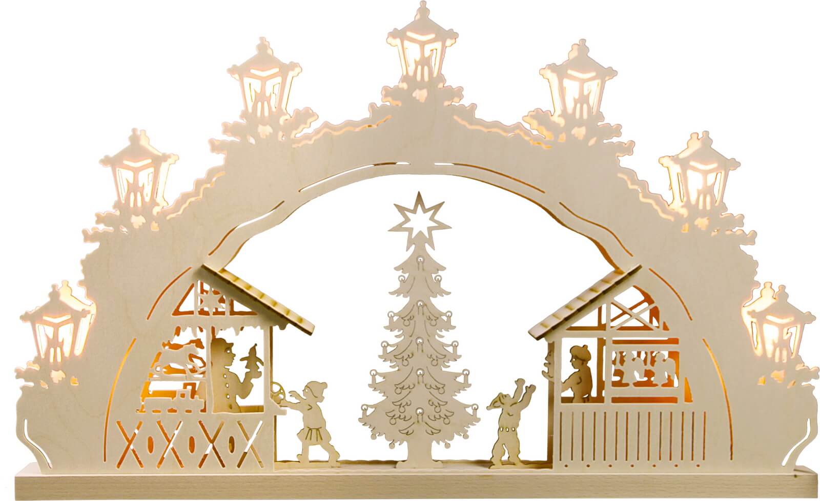 LED Candle Arch Christmas Market, 52 cm by Weigla