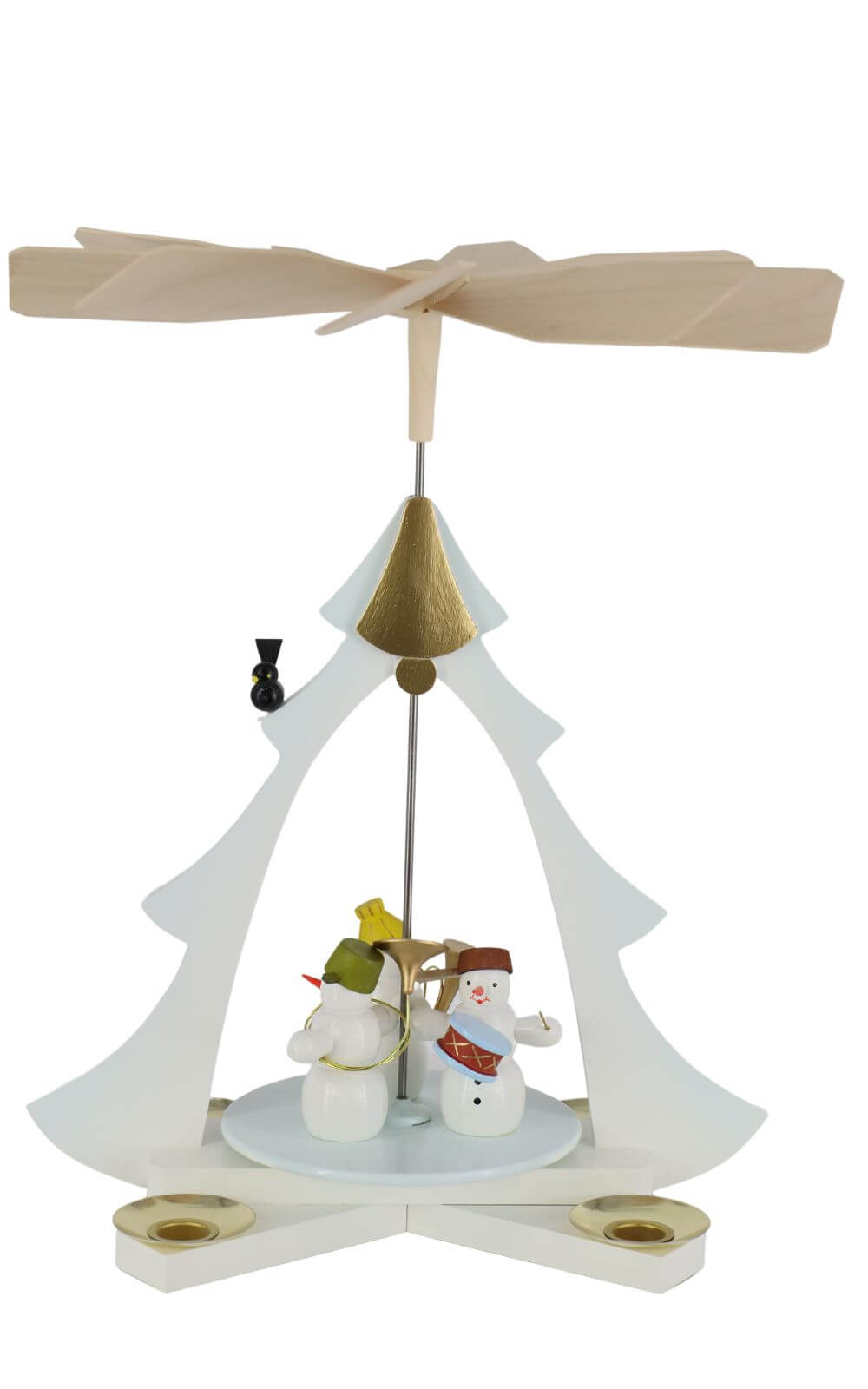Weihnachtspyramide mit Schneemännern, 28 cm von Ralf Zenker_1