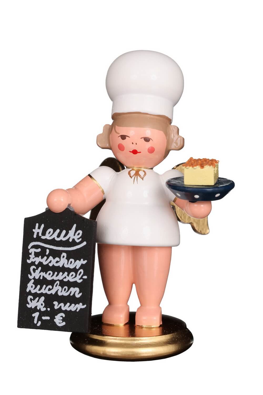 Christmas angels Baker's angel with crumble cake by Christian Ulbricht