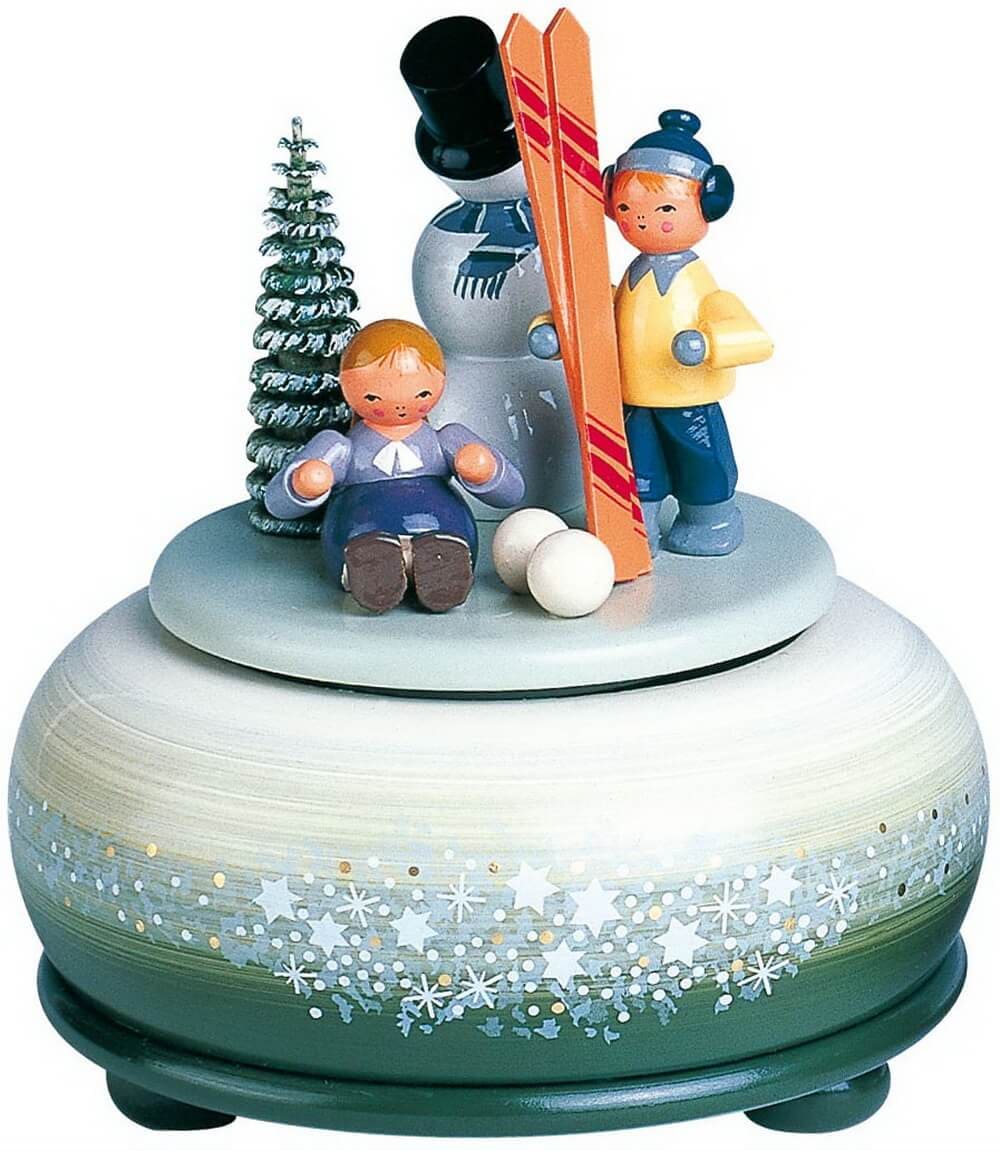 Spieluhr - Spieldose Winterfreuden, 13 cm von KWO