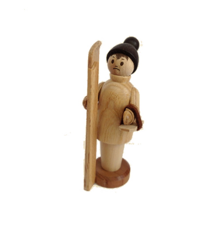 Miniature broken pilot, 8 cm, natural by Spielwarenmacher Günther