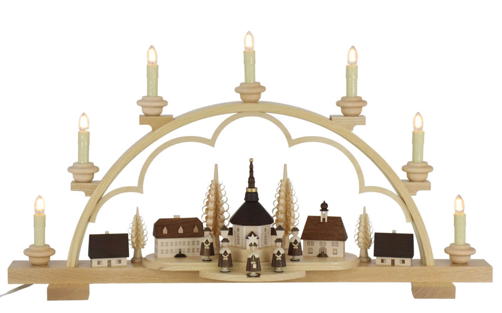 LED candle arch Seiffen village, 64 cm by Müller Kleinkunst_1