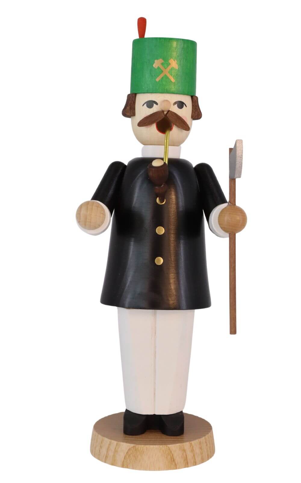 Smoking man miner, 21 cm by Richard Glässer